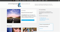 Desktop Screenshot of justgotdiagnosed.com